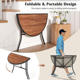 Tangkula Half Round Folding Event Table
