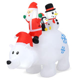 Tangkula 8 FT Christmas Inflatable Santa Claus