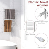 Tangkua Electric Towel Warmer Rack, 8-Bar Wall Mounted Towel Heater