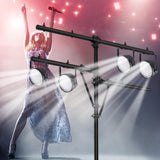 Tangkula Audio Mobile DJ Light Stand, LED Light Stand w/ Multi Arm, Height Adjustment(73”-138”)