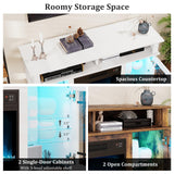 Tangkula Fireplace TV Stand for 40 Inch TV