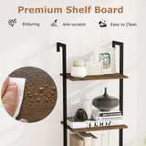 Tangkula 5-Tier Ladder Shelf with Anti-Tipping Kits