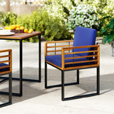 Tangkula Acacia Wood Outdoor Dining Chairs Set