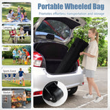 Tangkula 10 x 10 FT Pop up Canopy Tent with Sidewalls and Awning for Party Picnic Event