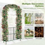 Tangkula 7.5Ft Garden Arbor with Gate