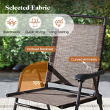 Tangkula 3 Piece Outdoor Bistro Set(Simple Backrest)