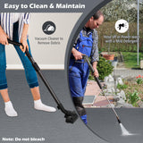 Tangkula 17' x 7.4' Garage Floor Mat, Absorbent Oil Spill Parking Mat for Under Car, Reusable & Washable Garage Flooring Rug