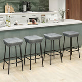 Tangkula Patio Bar Stools Set of 2/4 (29.5”)