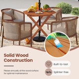 Tangkula Outdoor Folding Patio Table