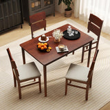 Tangkula Dining Table Set for 4