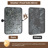 Tangkula 30 x 22 Inch Pivot Wall-Mounted Mirror, Tilting Bathroom Mirror w/Shatter-Proof Film