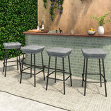 Tangkula Patio Bar Stools Set of 2/4 (29.5”)