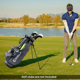 Tangkula Golf Stand Bag with 8 Way Top Dividers