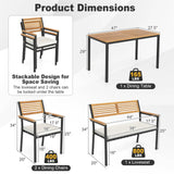 Tangkula 4-Piece Patio Furniture Set