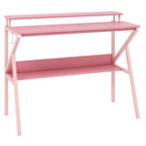 Tangkula 2 Tier Computer Desk with Monitor Stand