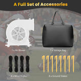 Tangkula Inflatable Projector Screen, Blow Up Mega Movie Screen with Air Blower