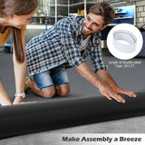 Tangkula 17' x 7.4' Garage Floor Mat, Absorbent Oil Spill Parking Mat for Under Car, Reusable & Washable Garage Flooring Rug