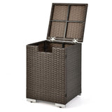 Tangkula Outdoor Propane Tank Cover Table