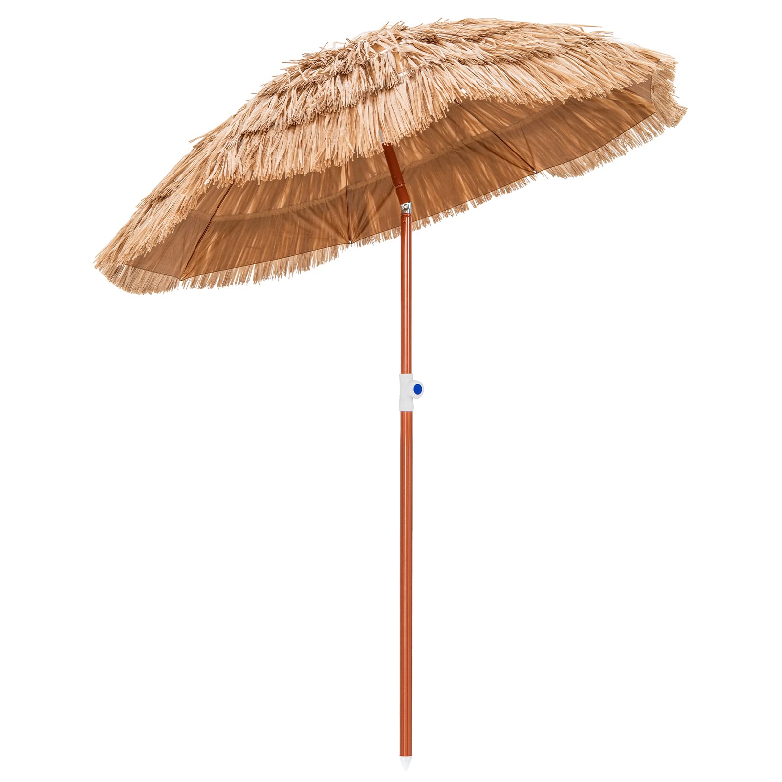 6ft patio umbrella TANGKULA 6ft Thatched Patio Umbrella, Hawaiian Tiki Umbrella with Carr – tangkula
