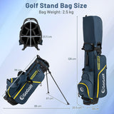 Tangkula 12 Pieces Men's Complete Golf Clubs Set Right Hand
