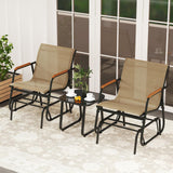 Tangkula 3 Piece Patio Bistro Set