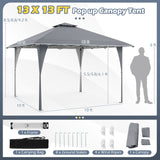 TANGKULA 13 X 13 FT Pop up Gazebo, Outdoor Canopy Tent