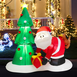 Tangkula Christmas Indoor Outdoor Inflatable Decoration for Yard Lawn
