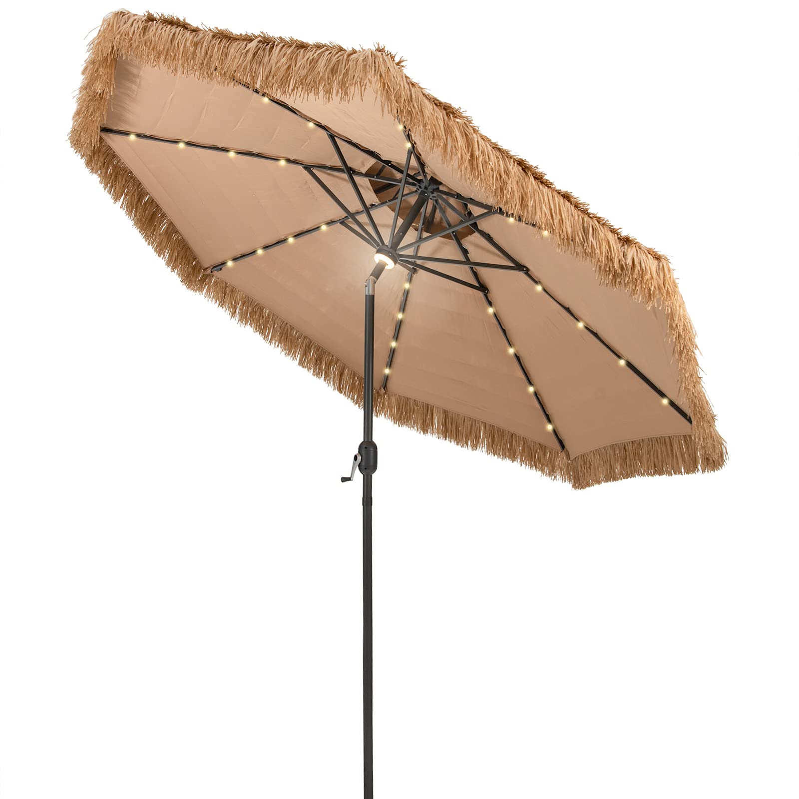 grass patio umbrella Jazz Age Wooden Gold Tassel Fringe 6ft Tilt JZ6-01 Base Recommendation Umbrella, Patio 5 Grass