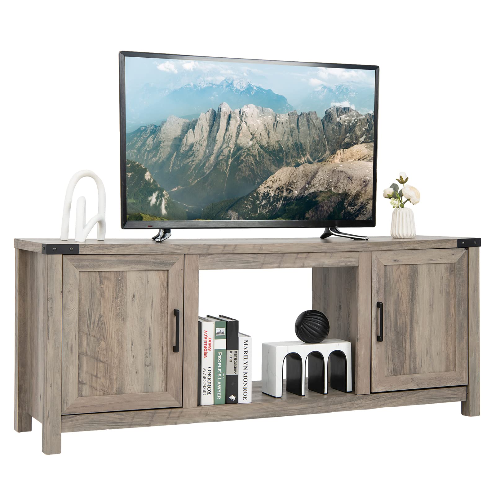 Tangkula farmhouse online tv stand