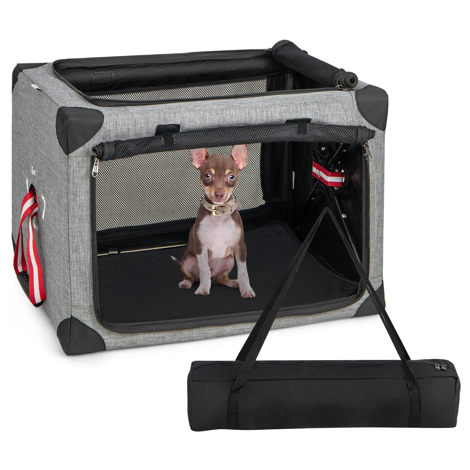 Beautiful view of Collapsible Dog Crate With Removable Design