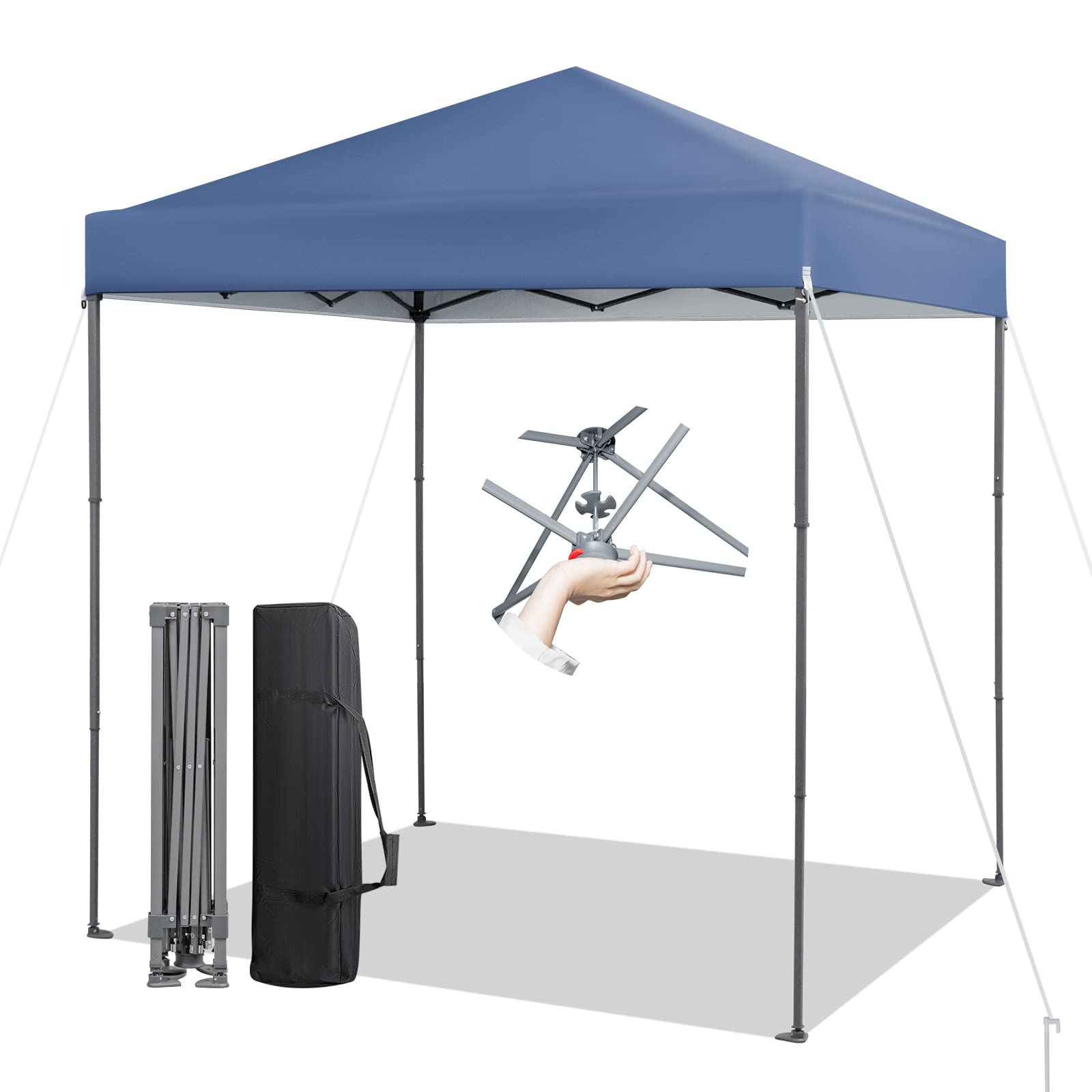 small canopy tent Tangkula 6.6 ft x 6.6 ft Outdoor Pop-up Instant Canopy Tent – tangkula