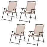 Tangkula 2 Piece Patio Folding Chairs