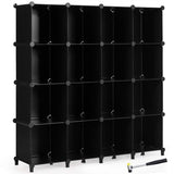 Tangkula 6 Cubes Storage Organizer, DIY Plastic PP Closet Cabinet