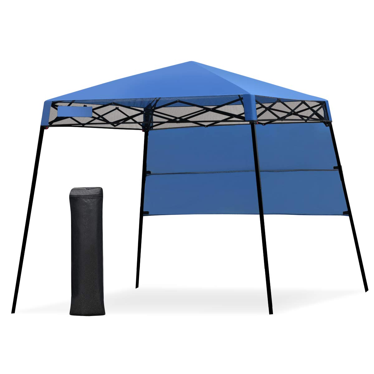 compact canopy tent 7 x 7 Feet Sland Adjustable Portable Canopy Tent with Backpack Blue