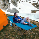 Tangkula Foldable Camping Cot, Portable Sleeping Cot with Carrying Bag