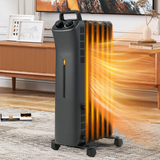 Tangkula 1500W Oil Filled Radiator Heater, Electric Space Heater with 3 Heating Modes