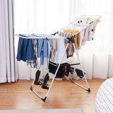 Tangkula Clothes Drying Rack, Collapsible Laundry Rack with Hanging Rods