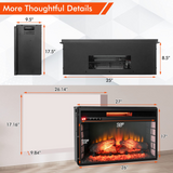 Tangkula 26 Inch 1500W Infrared Quartz Electric Fireplace Insert