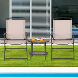 Tangkula 2 Piece Patio Folding Chairs