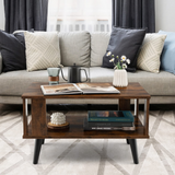 Small Coffee Table for Small Space - Tangkula