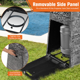 Tangkula 48 Inch Tall Patio Propane Fire Pit Tower