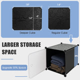 Tangkula 16 Cubes Portable Wardrobe Closet