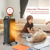 Tangkula 1500W Oil Filled Radiator Heater, Electric Space Heater with 3 Heating Modes