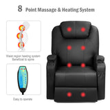 Tangkula Power Lift Recliner Chair with Massage and Heat for Elderly