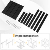 Tangkula Square Outdoor Side Table, Weather Resistant HDPE Adirondack Table