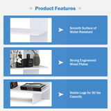 Tangkula 5-Shelf Bookcase,Freestanding Decorative Storage Shelving