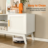 Tangkula Rattan TV Stand for TVs up to 65 Inches, Media TV Console Table