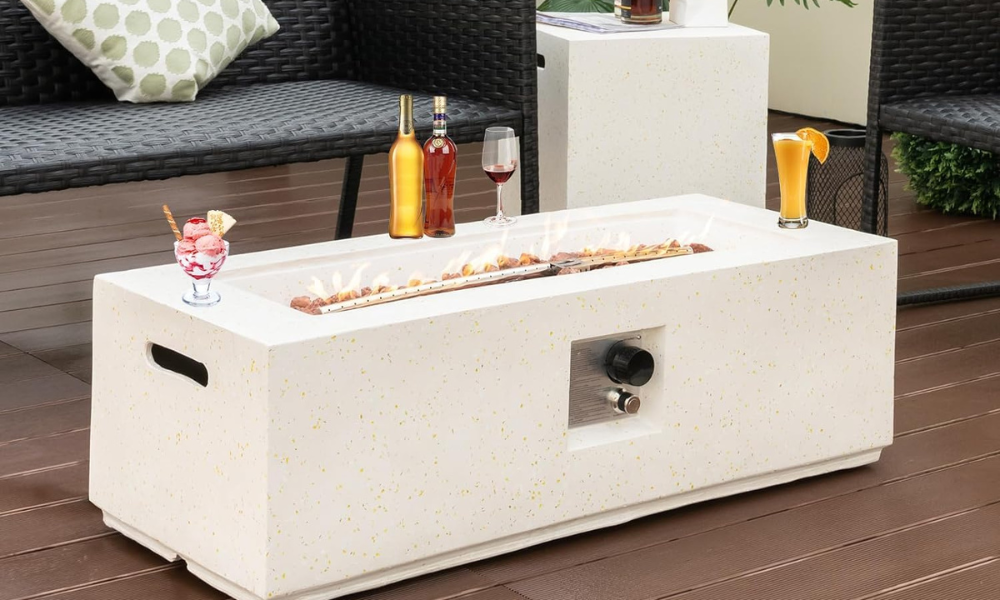 Propane Firepit | Fire Pit Table | Outdoor Fire Pits - Tangkula