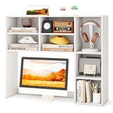 Tangkula Desktop Bookshelf 37" Countertop Storage Hutch（7 Shelves）