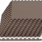 Tangkula 12/24/36/48 Tiles Exercise Flooring Mats with Border